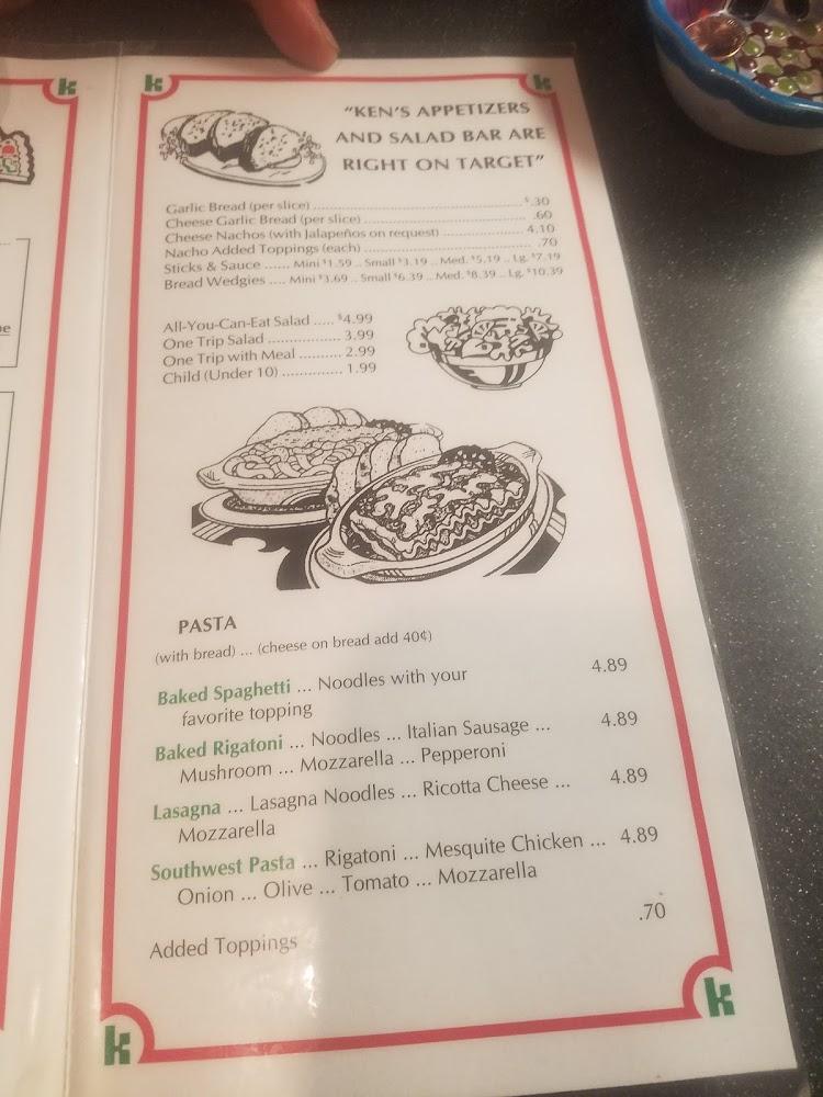 Ken's Pizza Menu image 1