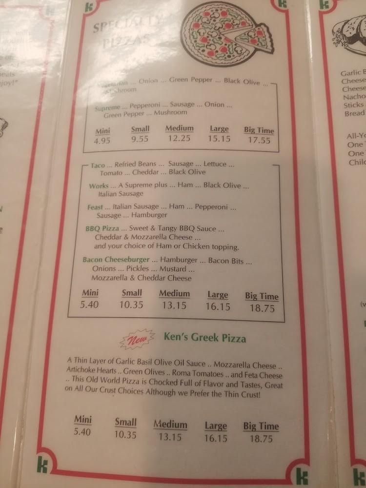 Ken's Pizza Menu image 3